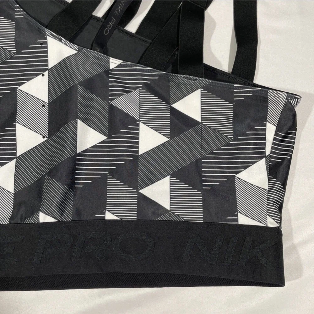 NWT Nike [ XL ] Serena Design‎ Crew Tennis Top in Black White Multi - Picture 12 of 12